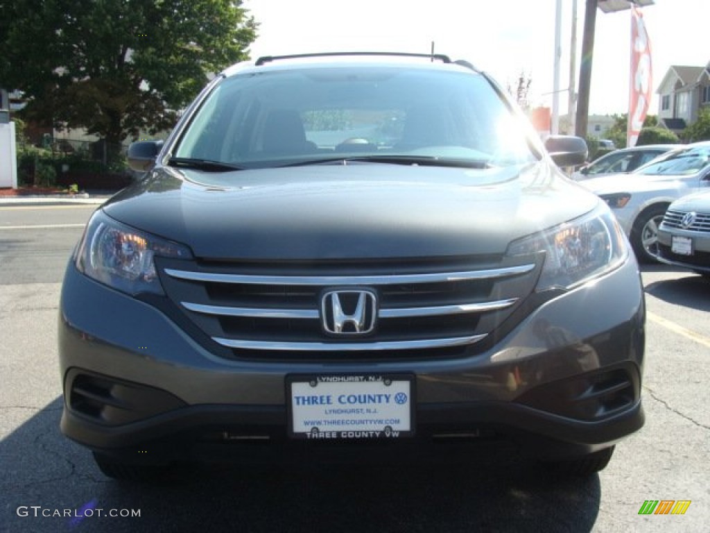 2012 CR-V LX 4WD - Polished Metal Metallic / Gray photo #2