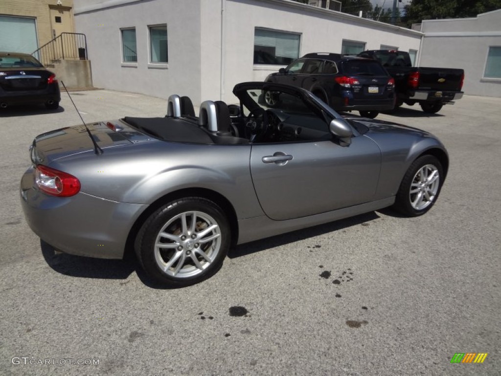 2009 MX-5 Miata Sport Roadster - Liquid Silver Metallic / Black photo #9