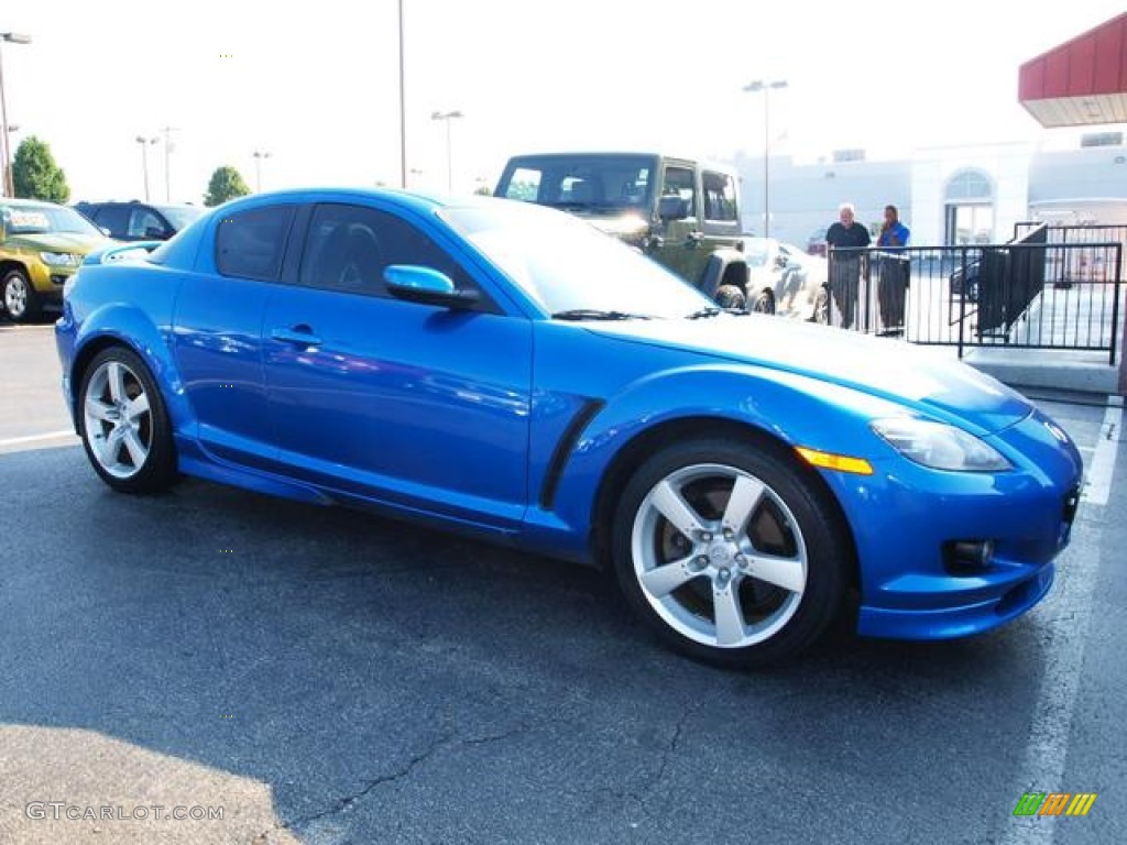 2005 RX-8  - Winning Blue Metallic / Black photo #2