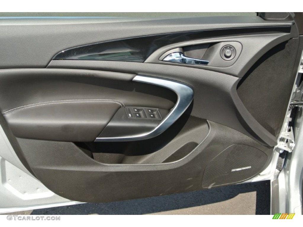 2013 Buick Regal GS Ebony Door Panel Photo #85044874