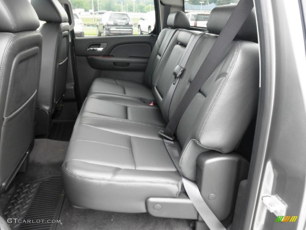 Ebony Interior 2014 GMC Sierra 3500HD SLT Crew Cab Photo #85045996