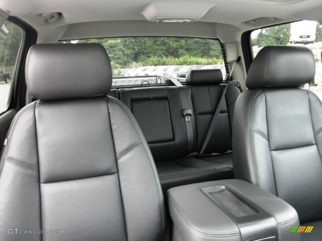 Ebony Interior 2014 GMC Sierra 3500HD SLT Crew Cab Photo #85046122
