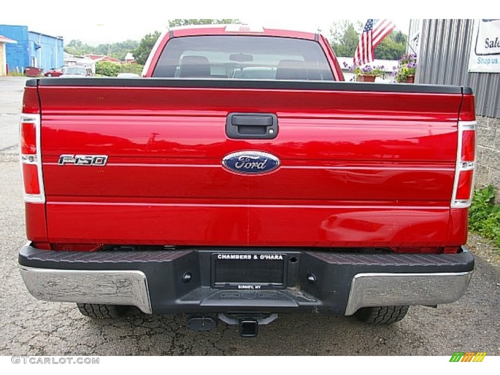 2010 F150 XLT Regular Cab 4x4 - Red Candy Metallic / Medium Stone photo #8