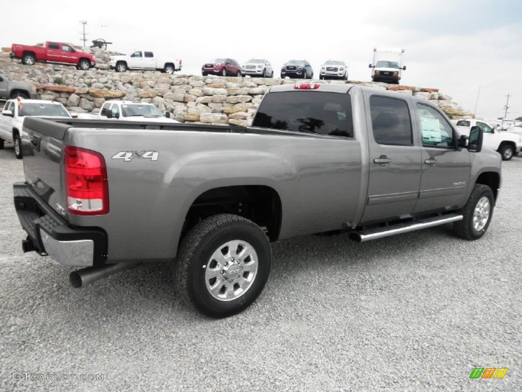 Steel Gray Metallic 2014 GMC Sierra 3500HD SLT Crew Cab Exterior Photo #85046170