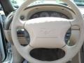 2000 Crystal White Ford Mustang V6 Convertible  photo #28