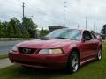 2000 Laser Red Metallic Ford Mustang V6 Coupe  photo #1