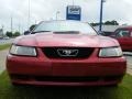 2000 Laser Red Metallic Ford Mustang V6 Coupe  photo #8
