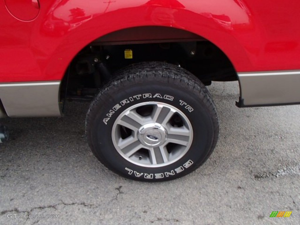 2006 F150 XLT SuperCrew 4x4 - Bright Red / Tan photo #9