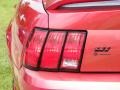 2000 Laser Red Metallic Ford Mustang V6 Coupe  photo #10