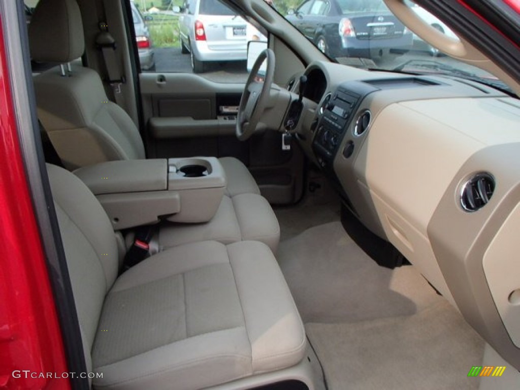 2006 F150 XLT SuperCrew 4x4 - Bright Red / Tan photo #16