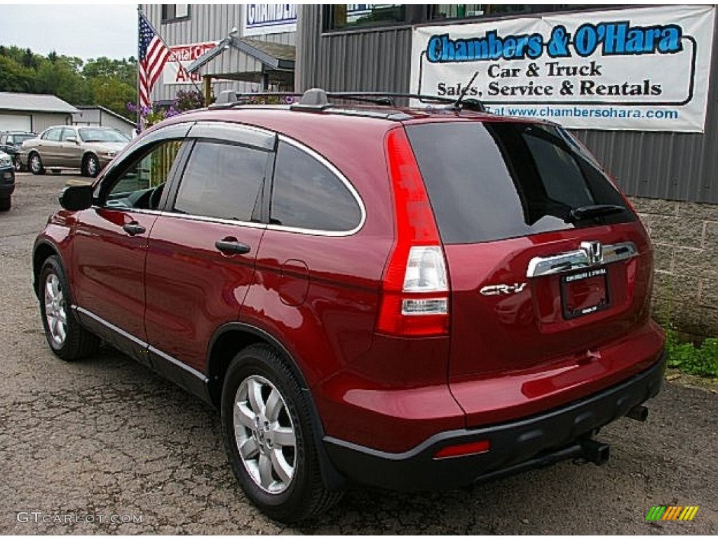 2009 CR-V EX 4WD - Tango Red Pearl / Gray photo #5