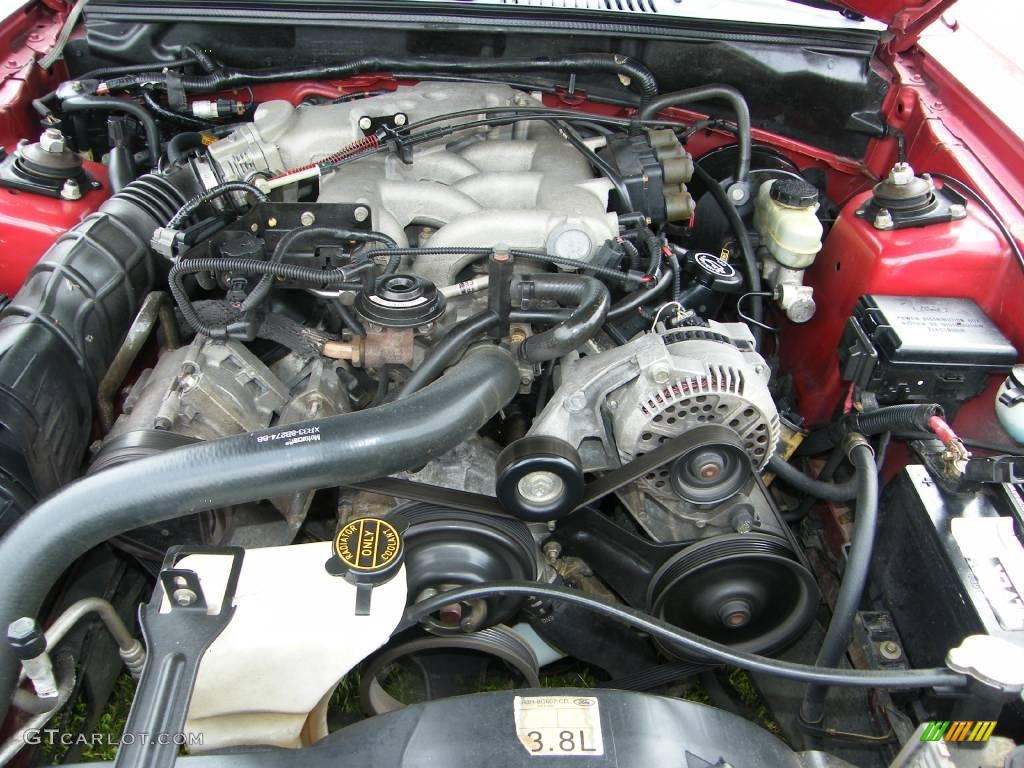 2000 Mustang V6 Coupe - Laser Red Metallic / Medium Graphite photo #23