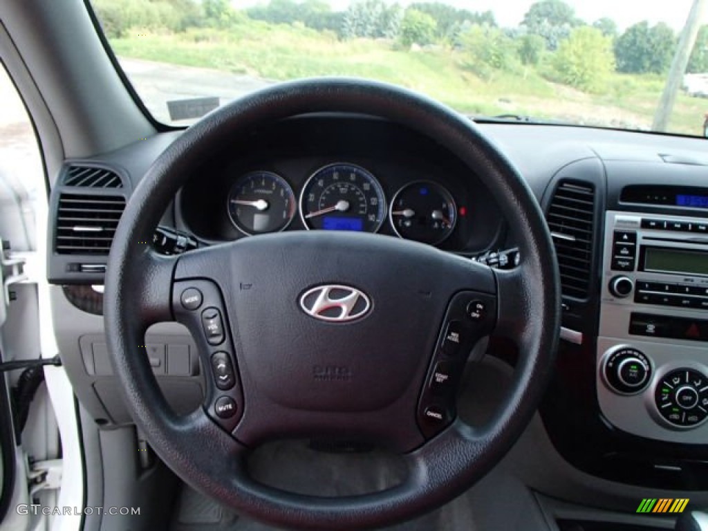 2008 Santa Fe GLS 4WD - Powder White Pearl / Gray photo #21