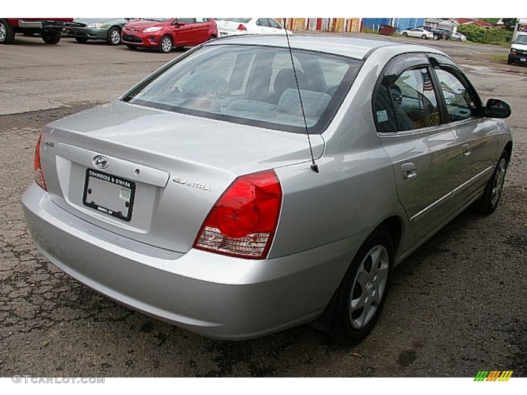 2005 Elantra GLS Sedan - Sterling Metallic / Gray photo #10