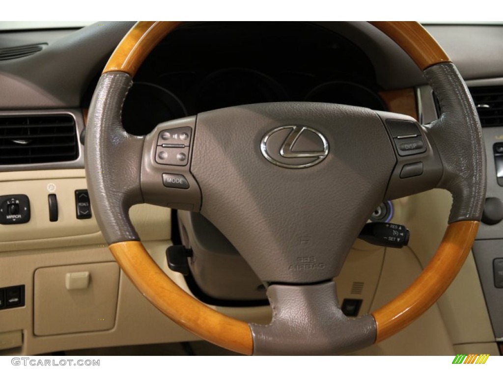 2006 Lexus ES 330 Cashmere Steering Wheel Photo #85050322
