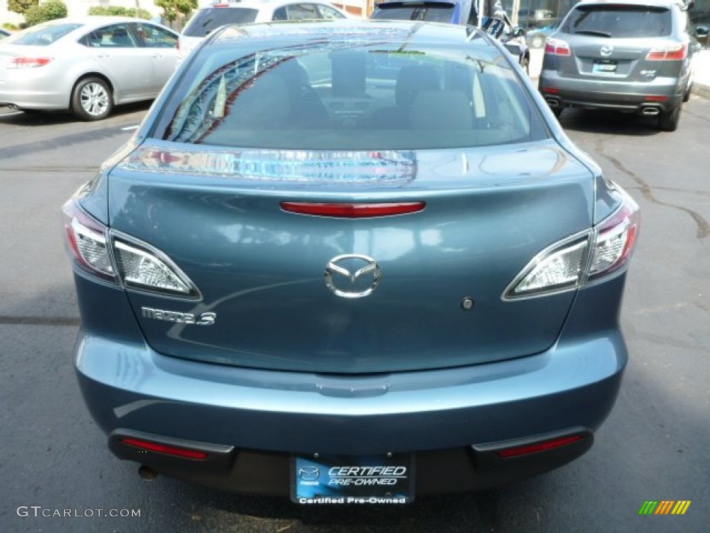 2011 MAZDA3 i Sport 4 Door - Gunmetal Blue Mica / Black photo #11