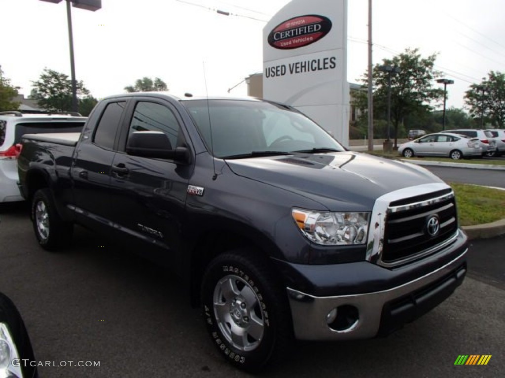2010 Tundra Double Cab 4x4 - Slate Gray Metallic / Graphite Gray photo #1