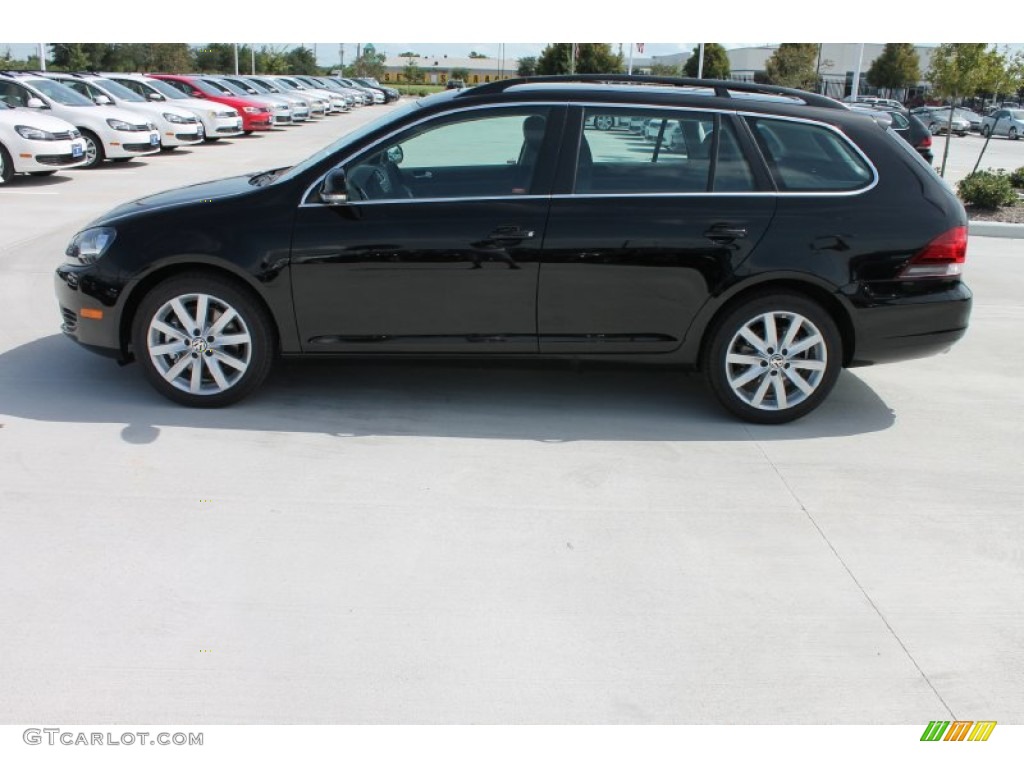 Black 2014 Volkswagen Jetta TDI SportWagen Exterior Photo #85051216