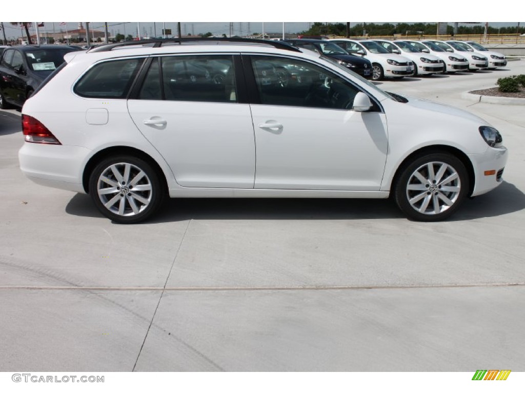 Pure White 2014 Volkswagen Jetta TDI SportWagen Exterior Photo #85052053