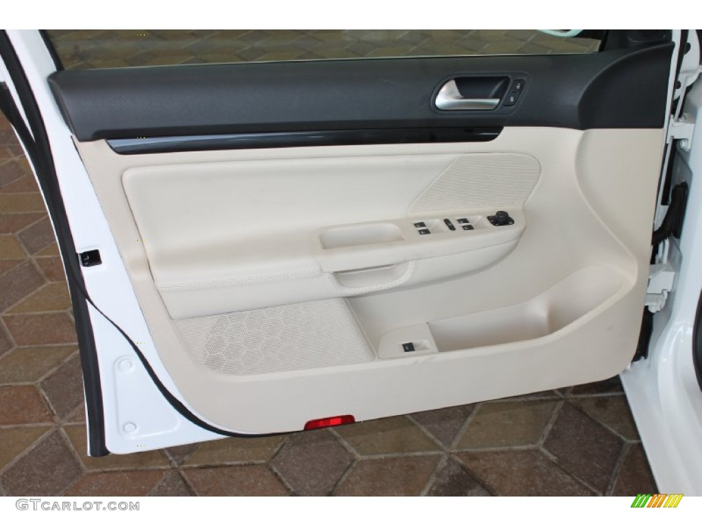 2014 Volkswagen Jetta TDI SportWagen Cornsilk Beige Door Panel Photo #85052077