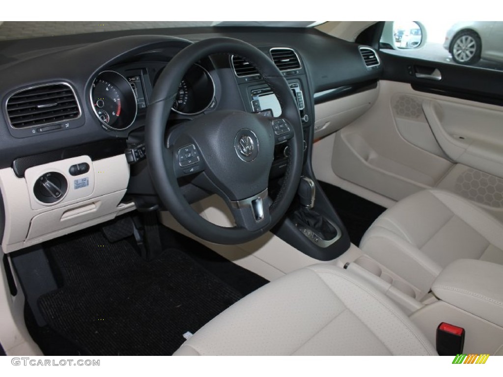 Cornsilk Beige Interior 2014 Volkswagen Jetta TDI SportWagen Photo #85052096