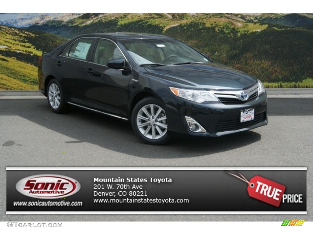 2013 Camry Hybrid XLE - Cosmic Gray Metallic / Ivory photo #1