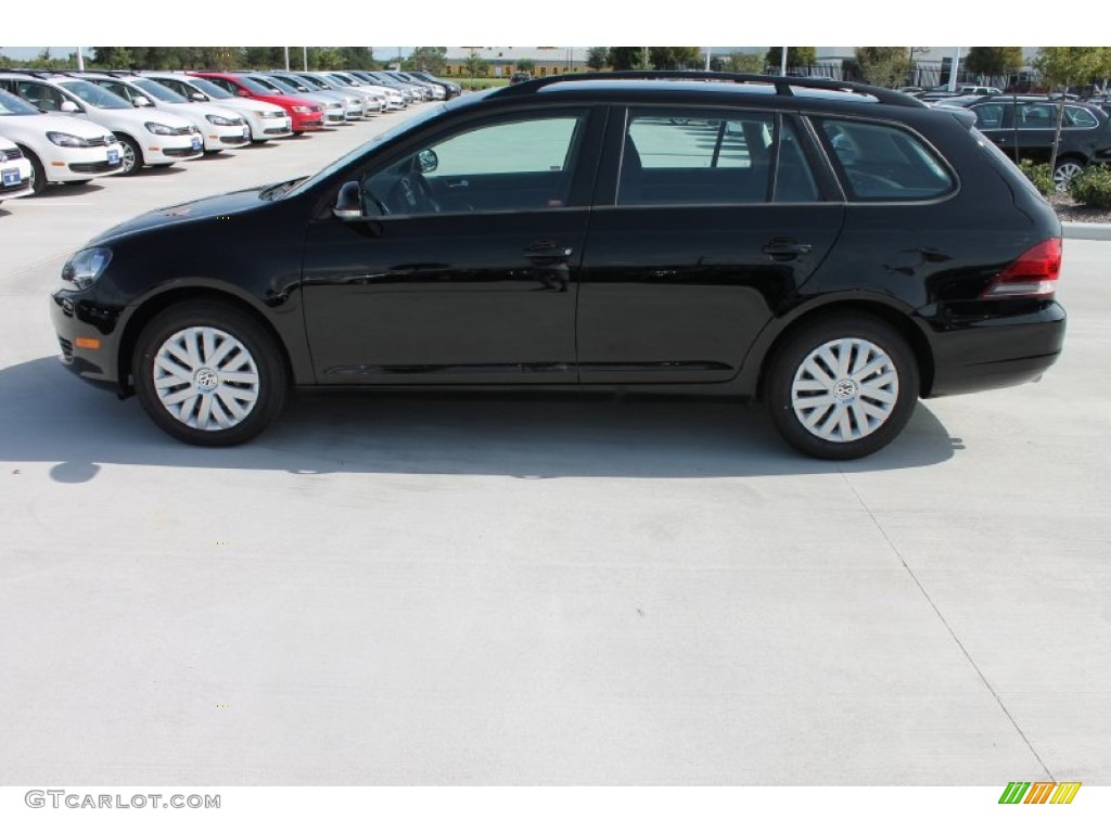 Black 2014 Volkswagen Jetta S SportWagen Exterior Photo #85054057