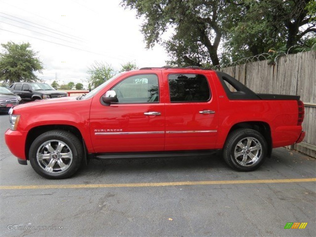 Victory Red 2011 Chevrolet Avalanche LTZ 4x4 Exterior Photo #85056265