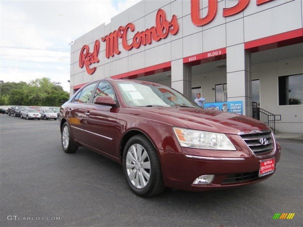 Dark Cherry Red Hyundai Sonata