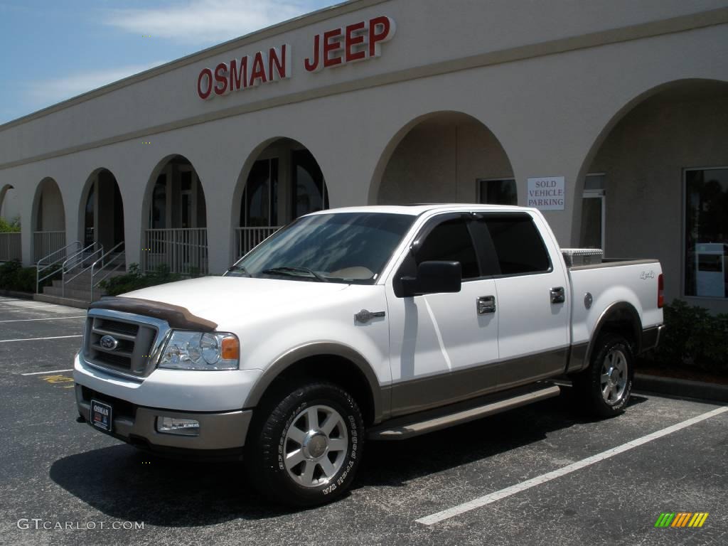 2005 F150 King Ranch SuperCrew 4x4 - Oxford White / Castano Brown Leather photo #1