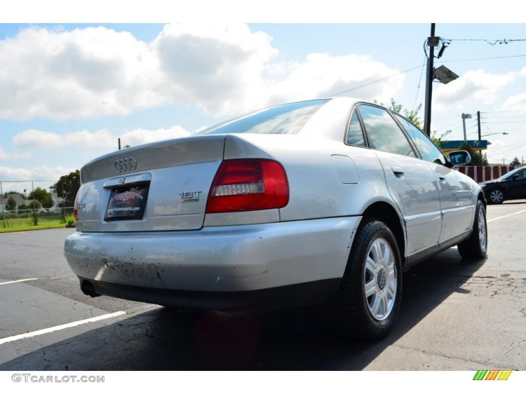 2000 A4 1.8T quattro Sedan - Light Silver Metallic / Onyx Black photo #5