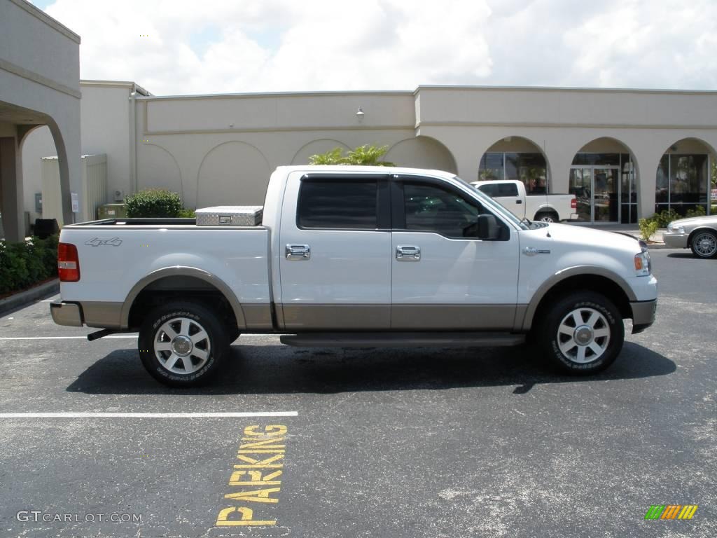 2005 F150 King Ranch SuperCrew 4x4 - Oxford White / Castano Brown Leather photo #6