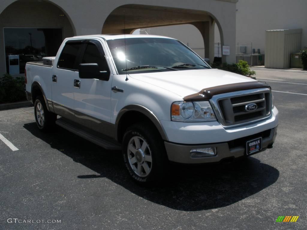 2005 F150 King Ranch SuperCrew 4x4 - Oxford White / Castano Brown Leather photo #7
