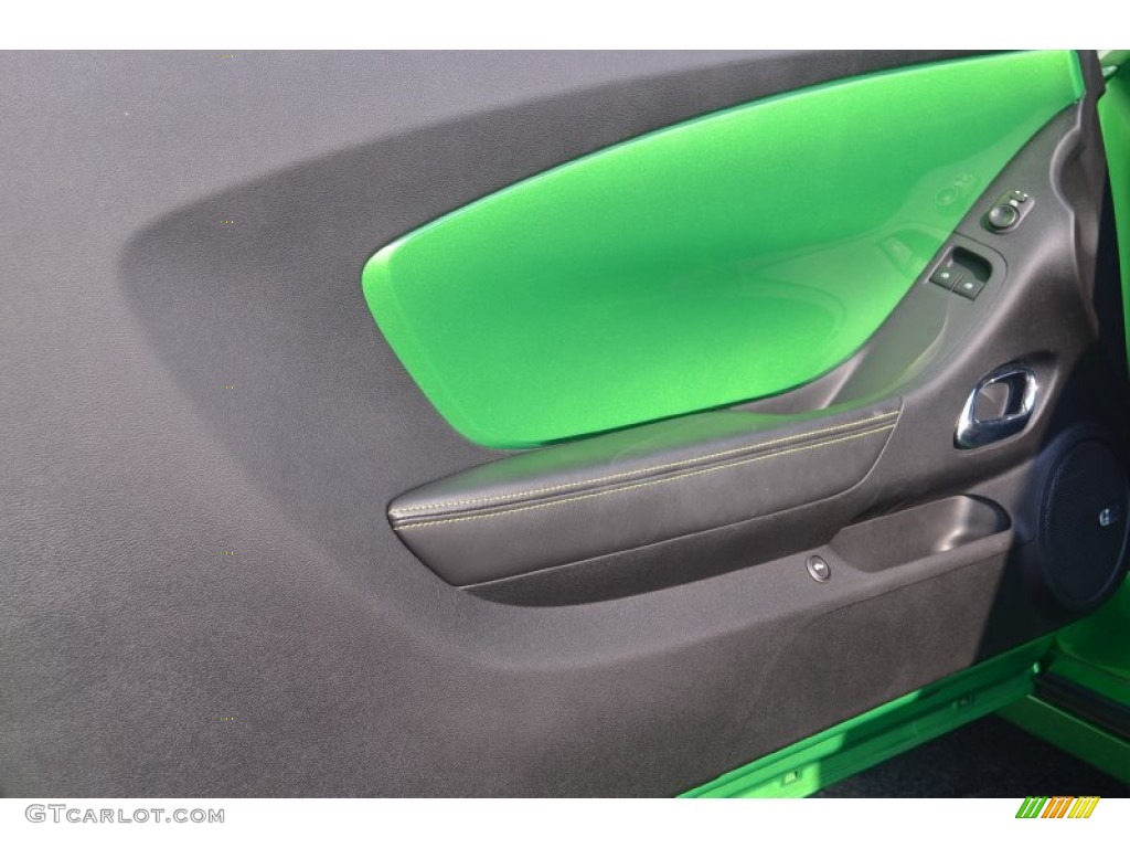2011 Camaro LT/RS Coupe - Synergy Green Metallic / Black photo #8
