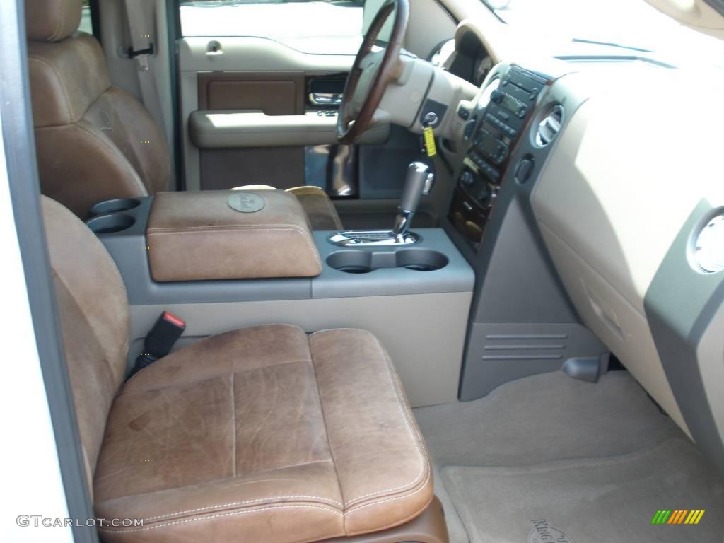 2005 F150 King Ranch SuperCrew 4x4 - Oxford White / Castano Brown Leather photo #20