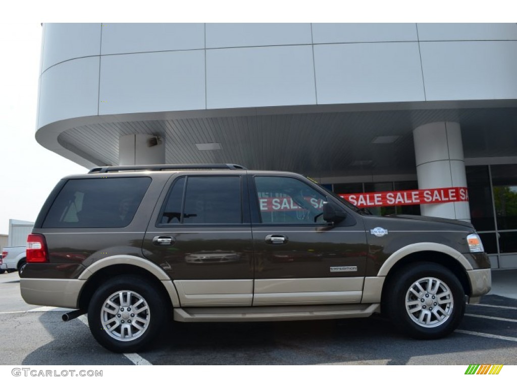 2008 Expedition King Ranch 4x4 - Stone Green Metallic / Charcoal Black/Chaparral Leather photo #2