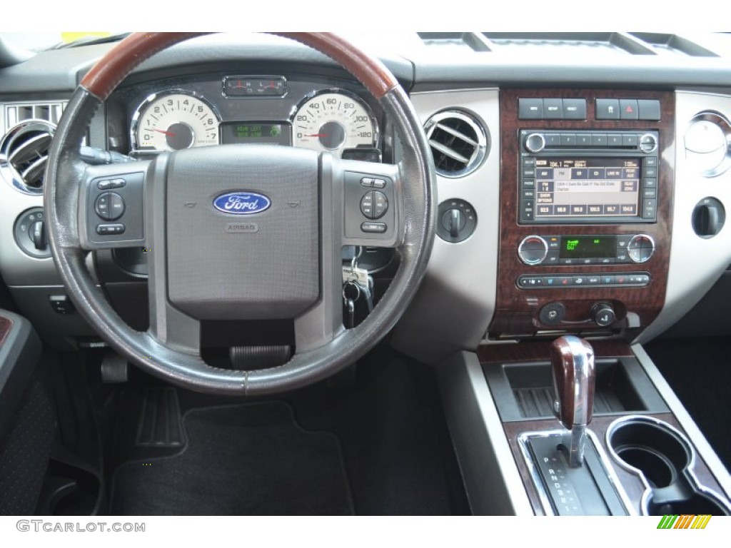 2008 Ford Expedition King Ranch 4x4 Charcoal Black/Chaparral Leather Dashboard Photo #85062934