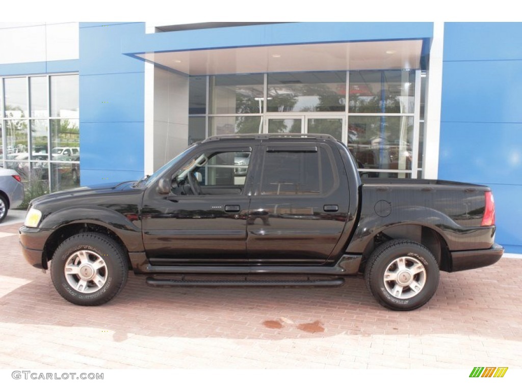 2004 Explorer Sport Trac XLT 4x4 - Black Clearcoat / Medium Dark Flint/Dark Flint photo #13