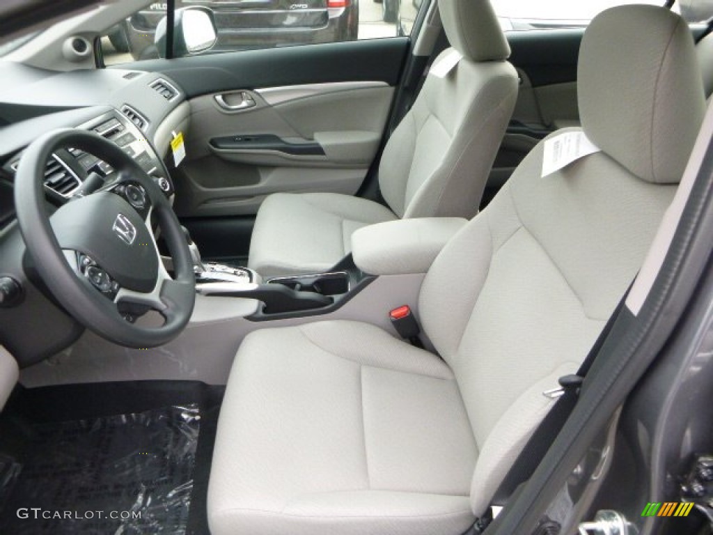 2013 Civic EX Sedan - Polished Metal Metallic / Gray photo #10