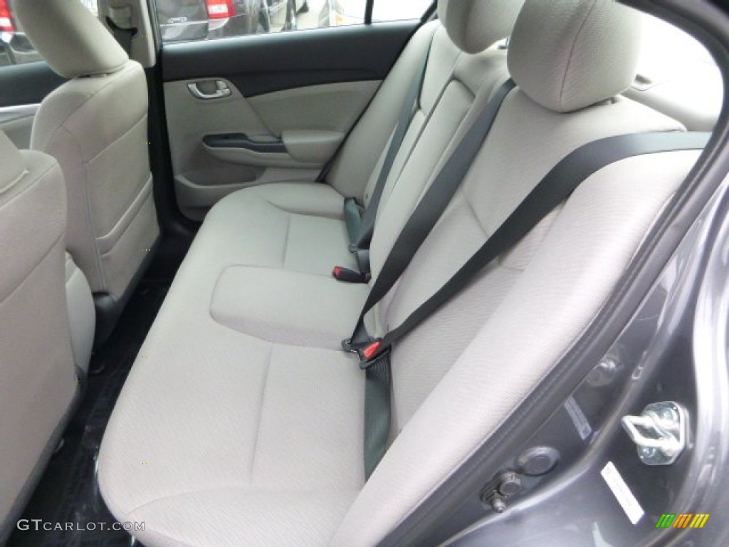 2013 Civic EX Sedan - Polished Metal Metallic / Gray photo #11