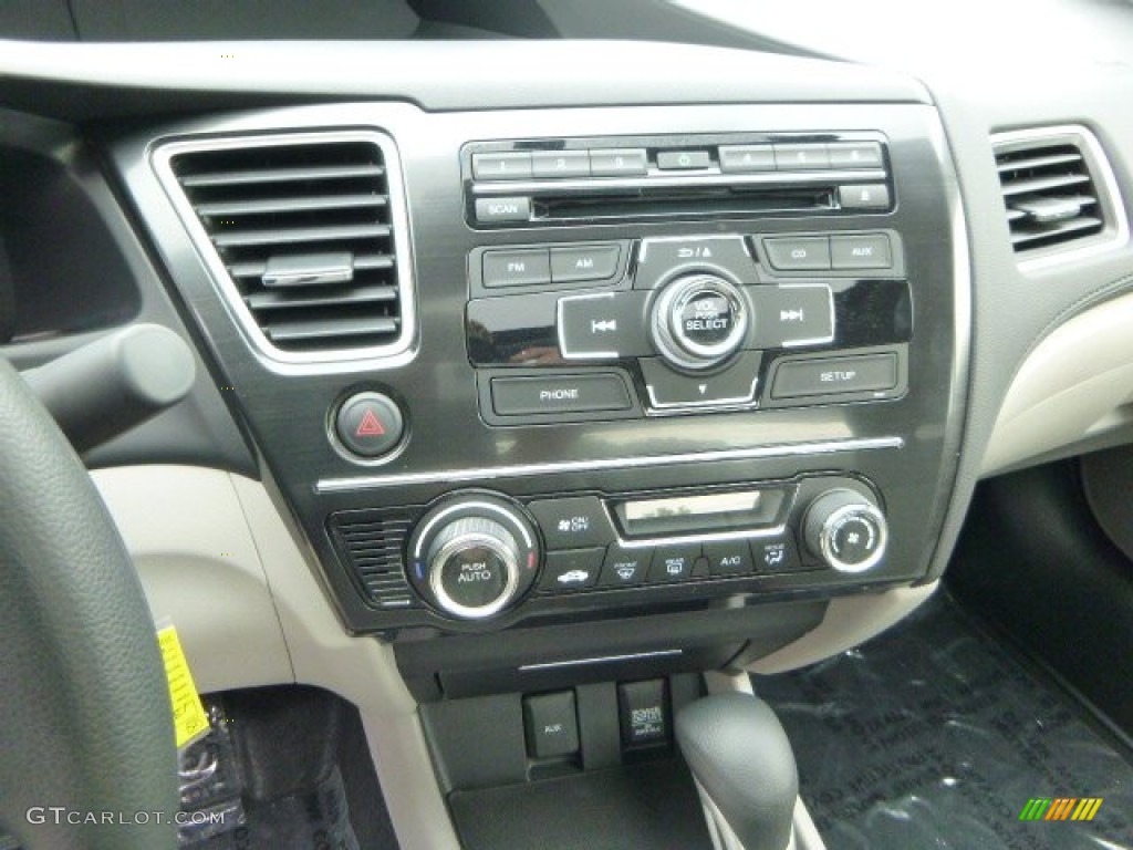 2013 Civic EX Sedan - Polished Metal Metallic / Gray photo #18