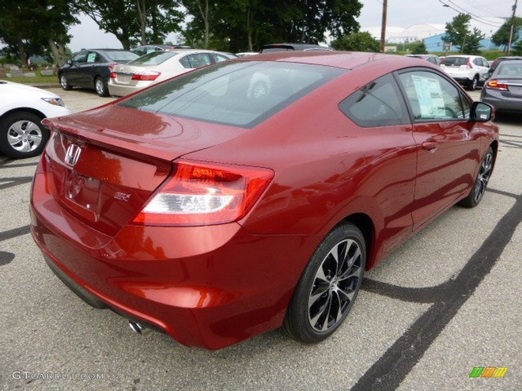 2013 Civic Si Coupe - Sunburst Orange Pearl / Black photo #3