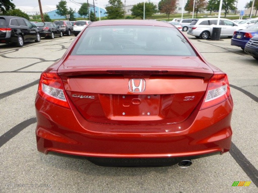 2013 Civic Si Coupe - Sunburst Orange Pearl / Black photo #4