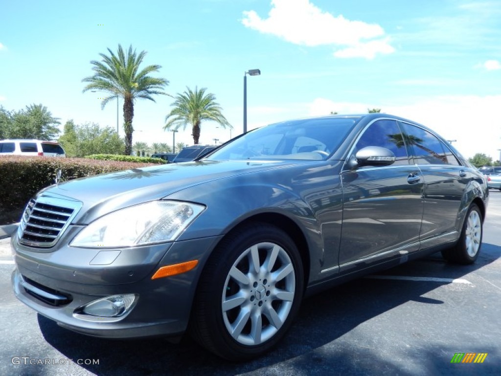 Flint Grey Metallic 2007 Mercedes-Benz S 550 Sedan Exterior Photo #85067828