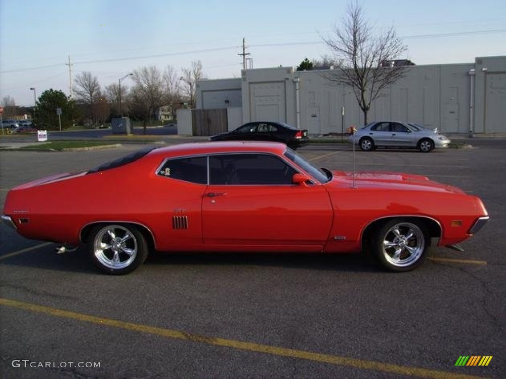 1970 Torino 2 Door Hardtop - Calypso Coral / Black photo #3