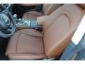 2014 Audi A7 Nougat Brown Interior Front Seat Photo