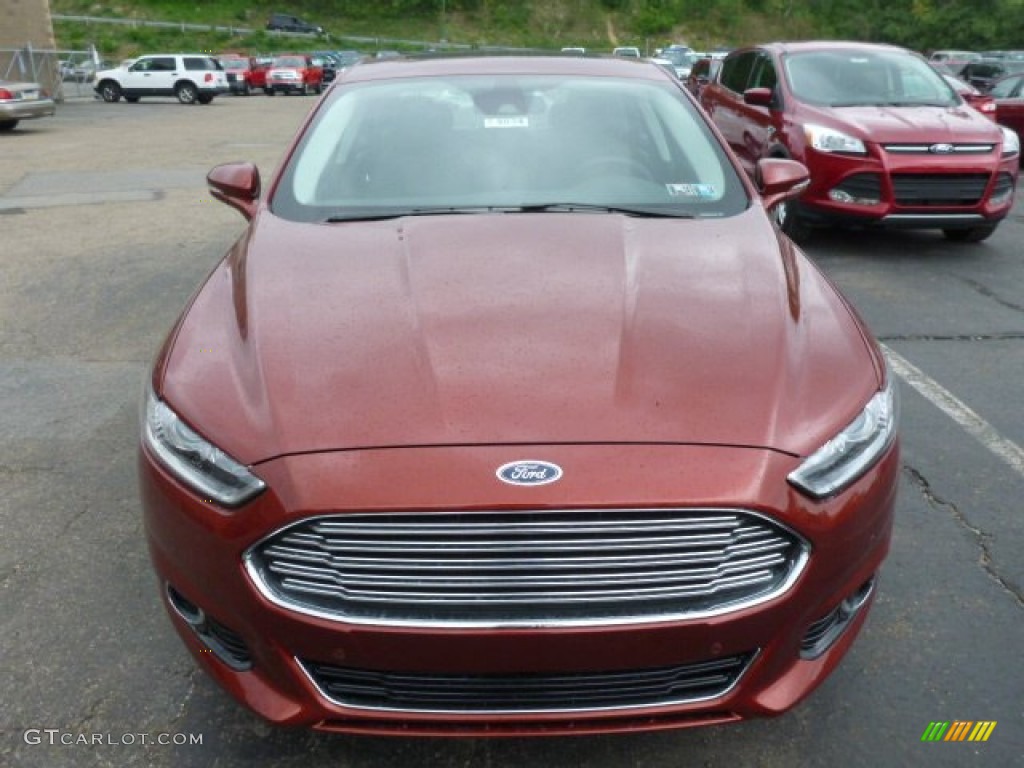 Sunset 2014 Ford Fusion Titanium Exterior Photo #85069601