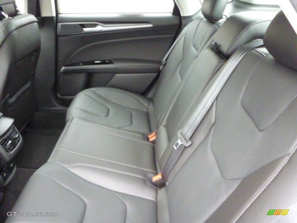 Charcoal Black Interior 2014 Ford Fusion Titanium Photo #85069670