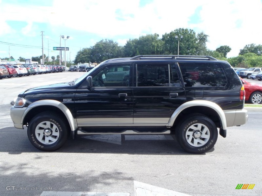 2003 Montero Sport XLS - Solano Black Pearl / Gray photo #3