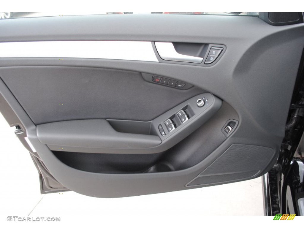 2014 Audi A4 2.0T quattro Sedan Black Door Panel Photo #85070480